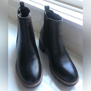 MIA Black Lug Sole Chelsea Boots